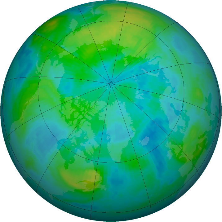 Arctic ozone map for 02 October 1998